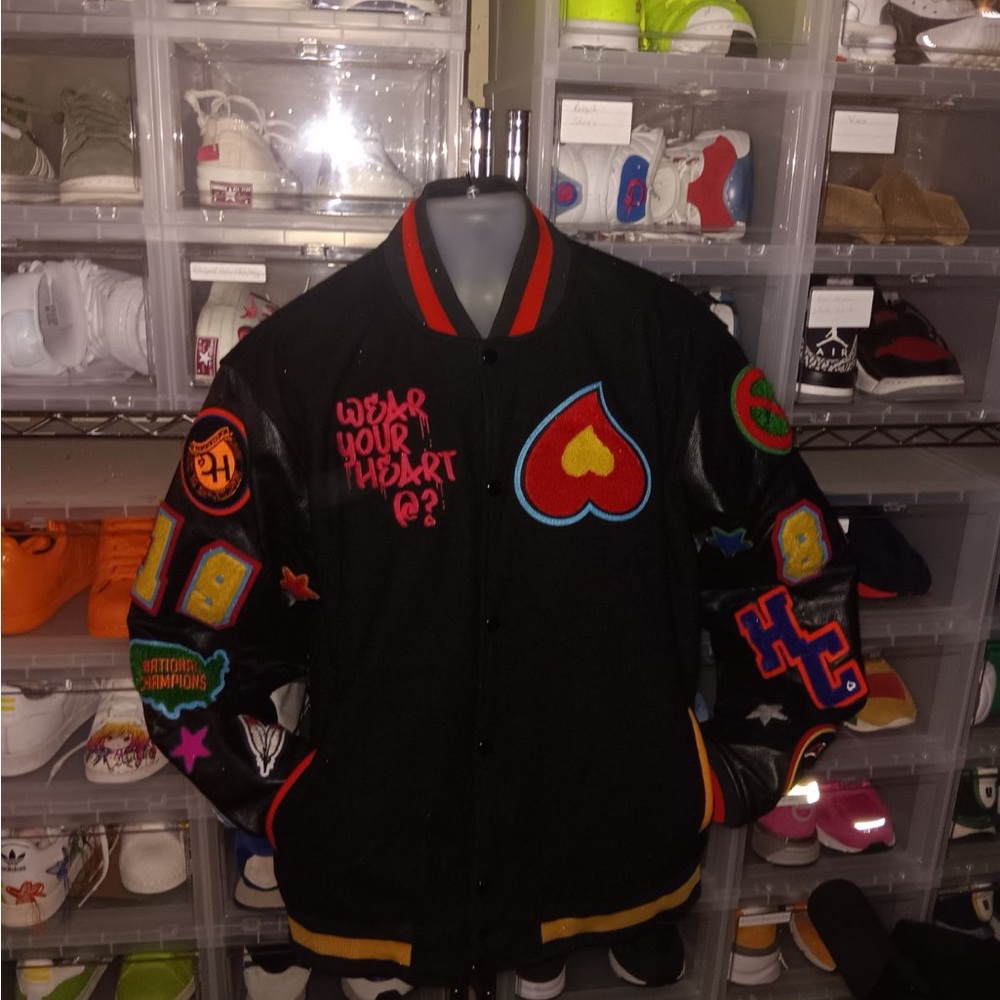 Nwot Wool/Leather Varsity Jacket - image 1